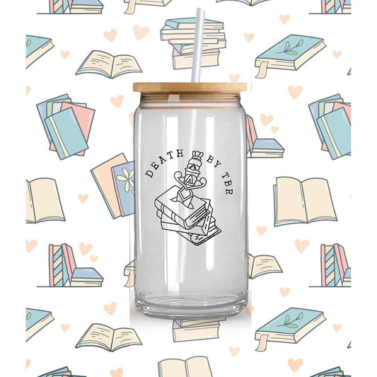 Death by TBR - Glass Tumbler